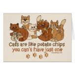 Les chats sont comme des pommes chips cartes