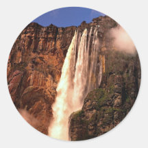 Les chutes de Salto Angel sur Auyan Tepui, Venezue Adhésif