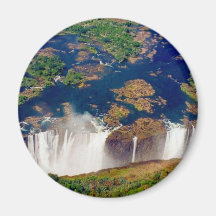 les chutes Victoria aériennes Magnets Pour Réfrigérateur