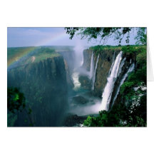 les chutes Victoria, Zimbabwe Carte De Vœux