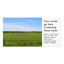 Les cieux bleus de terres cultivables de Midwest c Modèle Pour Photocarte