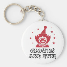 Les clowns sont mauvais porte-clef