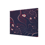 Les coeurs abstraits ont enveloppé la toile impressions sur toile
