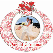 Les coeurs de mariage ornementent notre ęr Noël Photo En Découpe