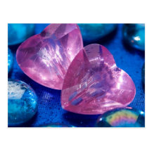 Les coeurs en cristal cartes postales