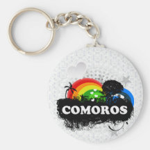 Les Comores fruitées mignonnes Porte-clé