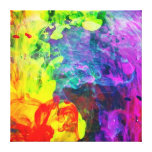 Les couleurs fraîches ont enveloppé la toile toile tendue