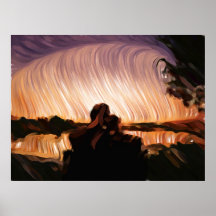 Les couples de coucher du soleil affiche