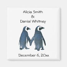 Les couples de pingouin sauvent l'aimant de date