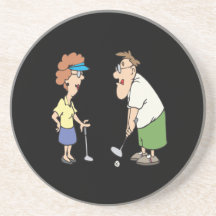 Les couples qui jouent au golf ensemble restent en dessous de verres