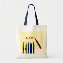 Les crayons colorent mon sac fourre-tout à enfants