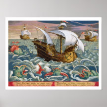 Les créatures de mer de chasse, plaquent 84 de 'Ve Posters