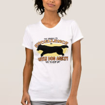 Les dames secrètes de chien de bétail d'agilité on t-shirts