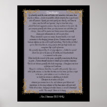 Les desiderata "ont désiré des choses", des couleu poster
