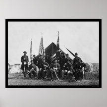 Les drapeaux et les dirigeants s'approchent de Was Posters