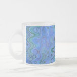 Les eaux bleues marbrées tasses à café