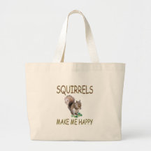 Les écureuils me rendent heureux sac fourre-tout