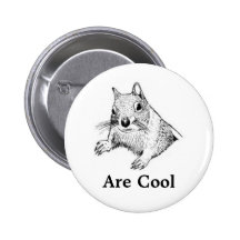 Les écureuils sont bouton frais badges
