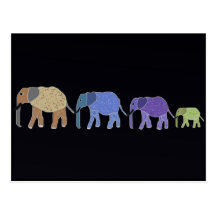Les éléphants n'oublient jamais la carte postale