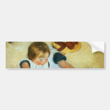 Les enfants de Mary Cassatt sur la plage (1884) Autocollant Pour Voiture