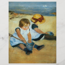 Les enfants de Mary Cassatt sur la plage (1884) Prospectus