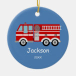 Les enfants ont personnalisé Noël rouge de camion  Ornement De Noël