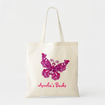 Les enfants roses de papillon ont appelé le sac fo