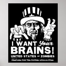 Les Etats-Unis de l'affiche de zombis