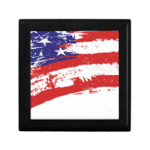 Les Etats-Unis/drapeau américain d'étoile, USA/US Boîte À Bijoux