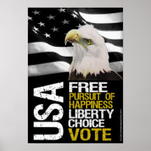 Les Etats-Unis - Libre Poster
