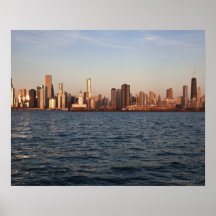 Les Etats-Unis, l'Illinois, Chicago, horizon de vi Affiches
