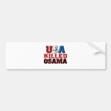 Les Etats-Unis ont tué la copie d'Obama Autocollant Pour Voiture