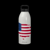 Les Etats-Unis tracent le drapeau - bouteille d'ea bouteilles