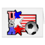 Les ÉTOILES DU FOOTBALL de FEMMES des Etats-Unis f Cartes De Vœux