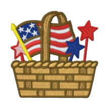 Les étoiles patriotiques de drapeau des Etats-Unis Polo Brodé