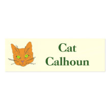 Les favoris du chat carte de visite