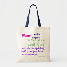 Les femmes, sont comme des ordinateurs - sacs fourre-tout