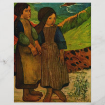 Les filles bretonnes de Paul Gauguin (1889) Prospectus Customisé