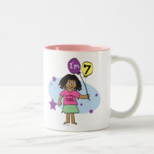 Les filles ethniques je suis le 7ème anniversaire  mug
