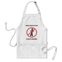 Les filles gardent hors de la cuisine du pépère ! tablier