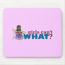 Les filles ne peuvent pas CE QUI ? Fille sur des t Tapis De Souris