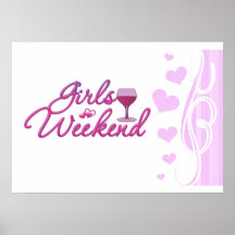 les filles weekend la nuit party l'amusement nupti affiches