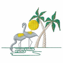 Les flamants ont brodé la chemise
