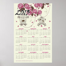 Les fleurs et les cages à oiseaux 2013 classent 18 posters