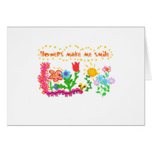 Les fleurs me font le T-shirts et les cadeaux de s Cartes De Vœux
