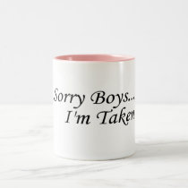 Les garçons désolés, je suis pris tasses