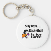 Les garçons idiots, basket-ball est pour des fille porte-clés