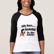 Les garçons idiots, basket-ball est pour des fille t-shirts