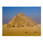 Les grandes pyramides de Gizeh, Egypte Carte Postale