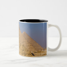 Les grandes pyramides de Gizeh, Egypte Mugs À Café